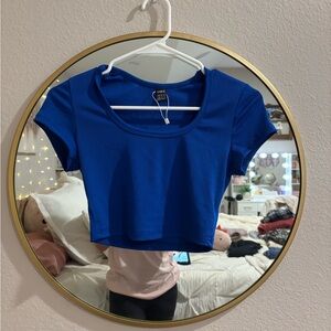 SHEIN Royal Blue Crop Top